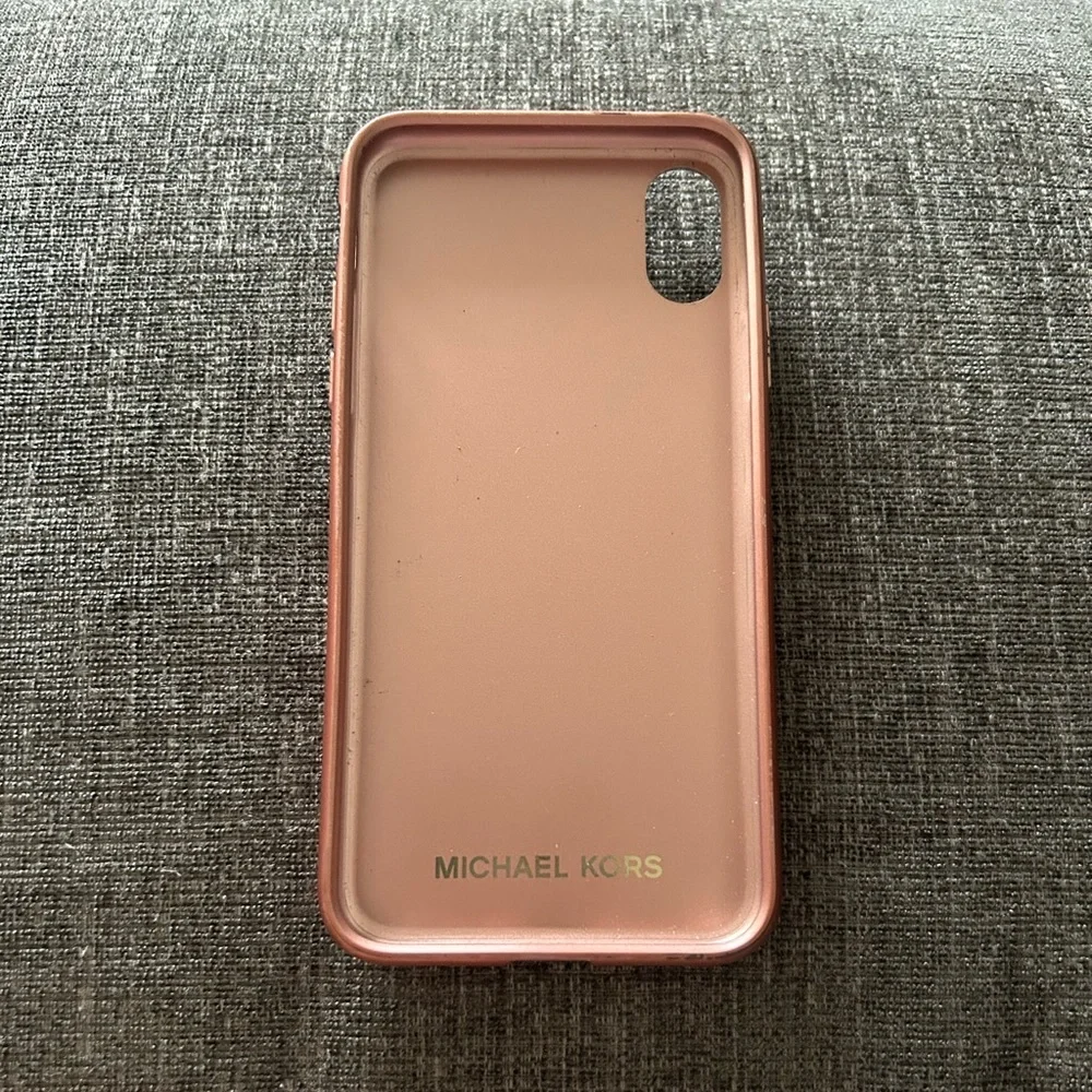 Michael Kors iPhone X rose gold case